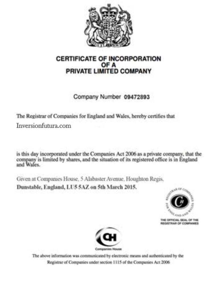 COMPANY  CERTIFICATE